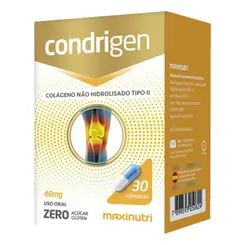 CONDRIGEN 40MG COLAGENO TIPO II COM 30 CAPSULAS