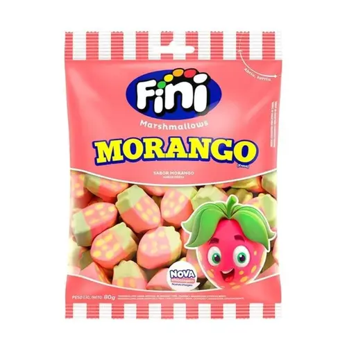 MARSHMALLOWS FINI MORANGO 80G