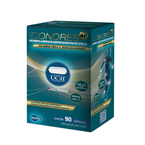 CONDRES AH COLAGENO TIPO 2 COM 90 CAPSULAS