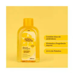 OLEO CORPORAL JOAO E MARIA BEBE COM 200ML