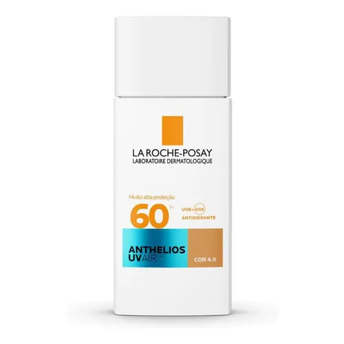 PROTETOR SOLAR FACIAL LA ROCHE ANTHELIOS UVA FPS60 COR 4.0 45 ML