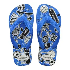 CHINELO HAVAIANAS KIDS ATHLETIC AZUL TAMANHO 33