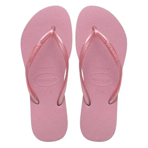 CHINELA HAVAIANAS SLIM ROSA CHIFFON TAMANHO 41