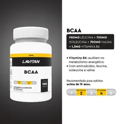 LAVITAN BCAA COM 100 CAPSULAS