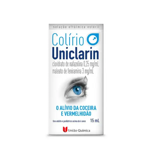UNICLARIN COLIRIO - ALIVIO DA COCEIRA E VERMELHIDÃO 15ML
