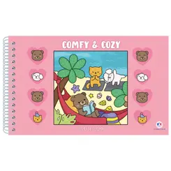LIVRO DE COLORIR COMFY E COZY PINK