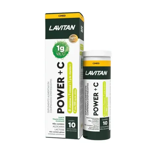 LAVITAN VITAMINA C POWER + C 10 COMPRIDOS EFERVESCENTES