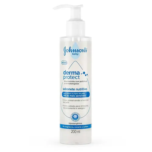 SABONETE NUTRITIVO JOHNSON'S BABY DERMA PROTECT 200ML