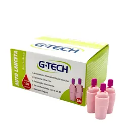AUTO LANCETA MINI G-TECH 28G COM 100 UNIDADES