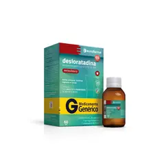 DESLORATADINA 0,5MG XAROPE - ANTIALERGICO 60ML