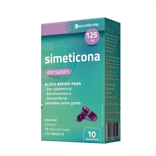 SIMETICONA 125 MG COM 10 CAPSULAS