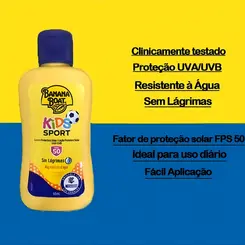 PROTETOR SOLAR BANANA BOAT KIDS SPORT FPS 50 - INFANTIL 60ML