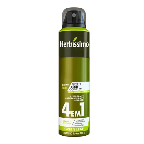 DESODORANTE AEROSOL HERBISSIMO GREEN LEAF 150ML