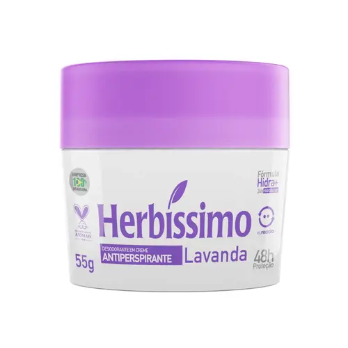 DESODORANTE CREME HERBISSIMO LAVANDA 55G