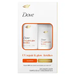 KIT DOVE REPAIR & GLOW + FERULICO SHAMPOO 350ML + CONDICIONADOR 150ML