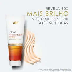 CONDICIONADOR DOVE UV REPAIR E GLOW + FERULICO 250ML