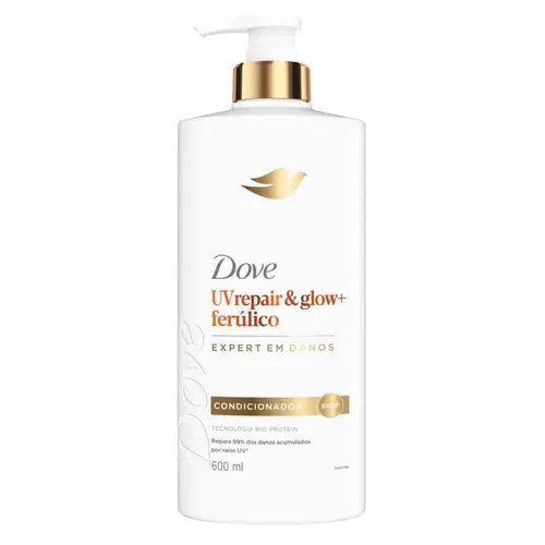CONDICIONADOR DOVE REPAIR E GLOW + FERULICO 600ML