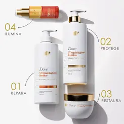 MASCARA DE TRATAMENTO DOVE GLOW REPAIR FERULICO 250G