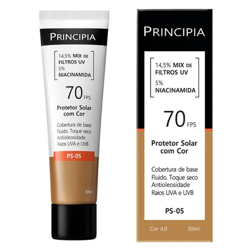 PROTETOR SOLAR FACIAL PRINCIPIA FPS70 PS-05 COR 4.0 30ML
