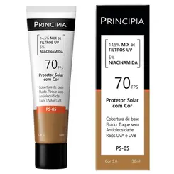 PROTETOR SOLAR FACIAL PRINCIPIA FPS70 PS-05 COR 5.0 30ML