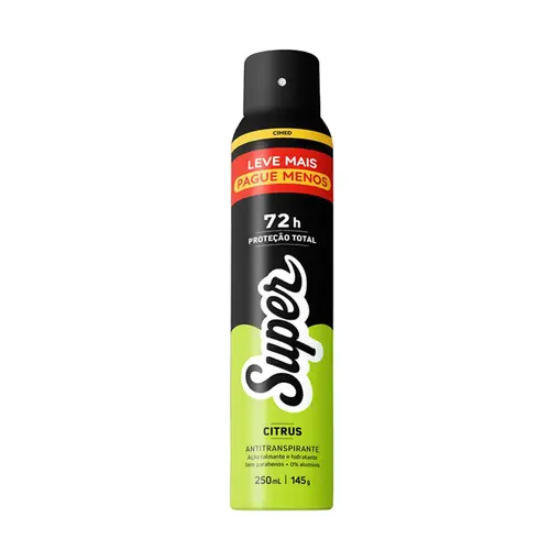 DESODORANTE AEROSOL CIMED SUPER CITRUS 250ML
