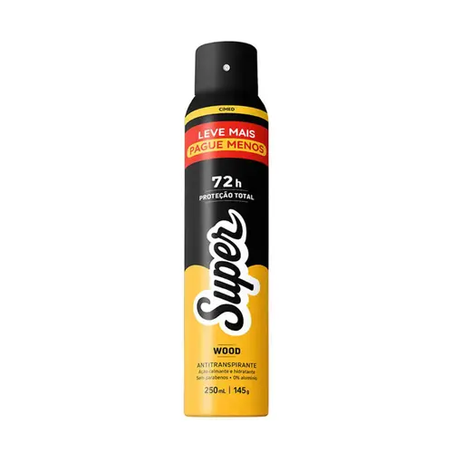 DESODORANTE AEROSOL CIMED SUPER WOOD 250ML