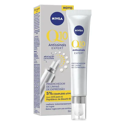 CREME FACIAL PREENCHEADOR NIVEA Q10 ANTISSINAIS 15ML