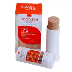 PROTETOR  SOLAR FACIAL SILVER SUN STICK FPS75 COR 2.0 14G