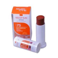 PROTETOR SOLAR FACIAL SILVER SUN STICK FPS75 COR 3.0 14G