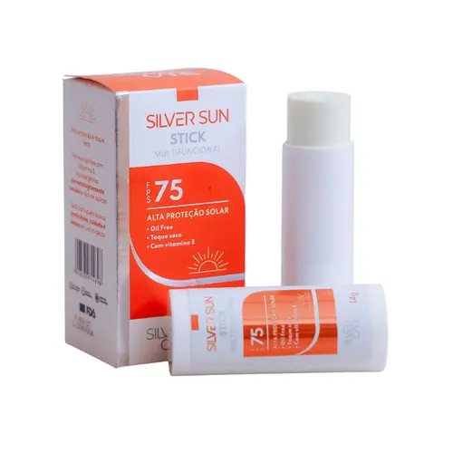 PROTETOR SOLAR FACIAL SILVER SUN EM STICK INCOLOR FPS75 14G