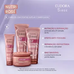 KIT EUDORA SIAGE NUTRI ROSE SHAMPOO 250ML + CONDICIONADOR 125ML + LEAVE IN 30ML