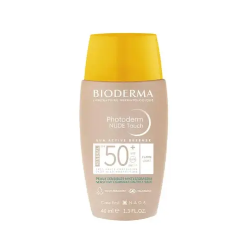 BIODERMA PROTETOR SOLAR PHOTODERM NUDE TOUCH MINERAL FPS50 COR CLARA 40ML
