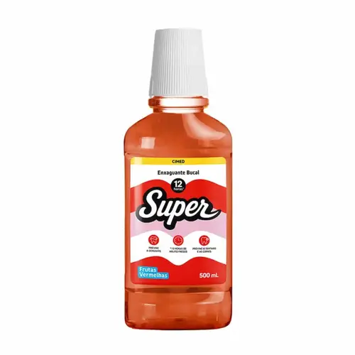 ENXAGUANTE BUCAL CIMED SUPER FRUTAS VERMELHAS 500ML
