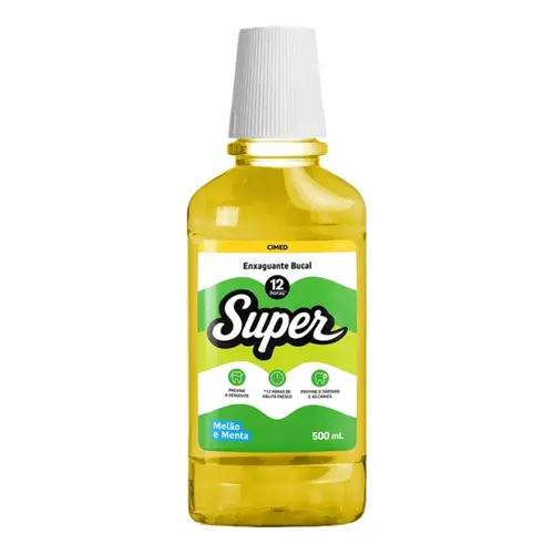 ENXAGUANTE BUCAL CIMED SUPER MELAO E MENTA 500ML