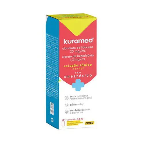 KURAMED SOLUÇÃO TÓPICA SPRAY COM ANESTESICO 50ML