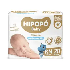 FRALDA HIPOPO BABY RN 20 UNIDADES