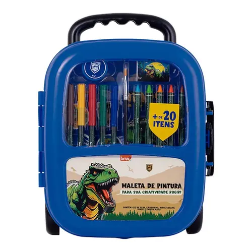BRINQUEDO MALETA PARA PINTURA RAPTORS COM 21 PEÇAS