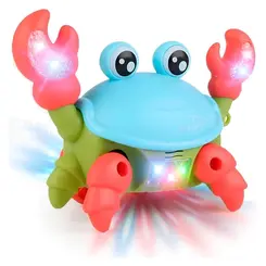 BRINQUEDO CARANGUEJO DIVERTIDO COM LUZ E SOM