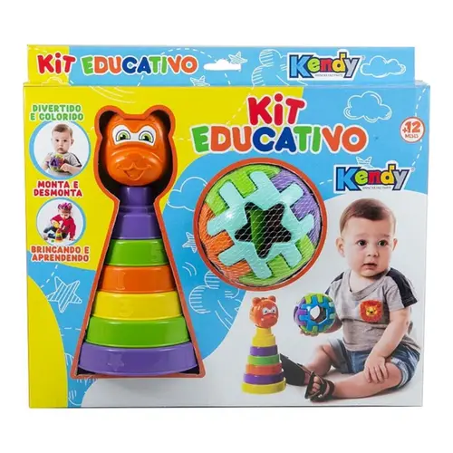 BRINQUEDO EDUCATIVO KIT EDUCATIVO COM 8 PEÇAS