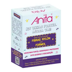 KIT DE ESMALTE UNHAS FORTES ANITA AGORA VAI