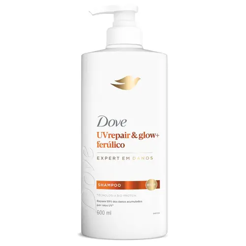 SHAMPOO DOVE REPAIR E GLOW + FERULICO 600ML