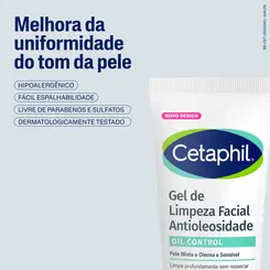 GEL DE LIMPEZA FACIAL CETAPHIL OIL CONTROL 124ML