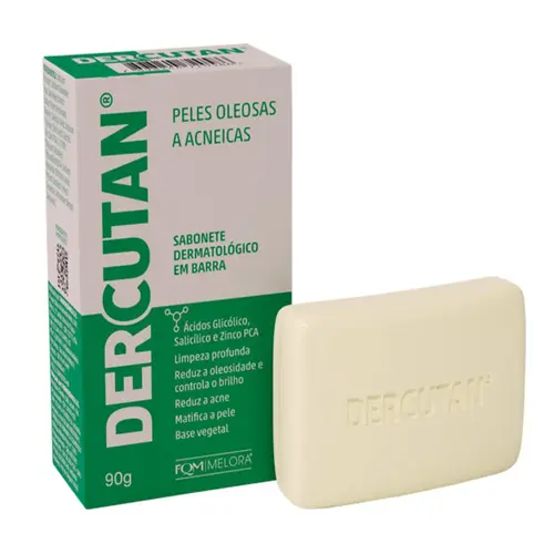 SABONETE EM BARRA DERCUTAN DERMATOLOGICO 90G
