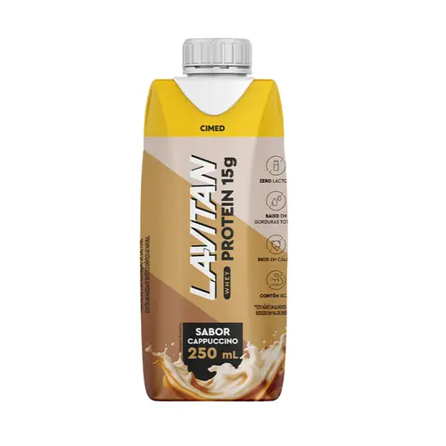 LAVITAN WHEY PROTEIN 15G - BEBIDA PROTEICA SABOR CAPPUCCINO 250ML
