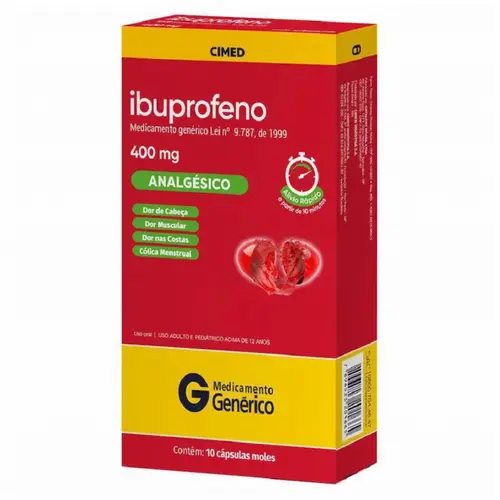IBUPROFENO 400MG COM 10 CAPSULAS