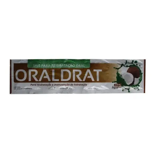 ORALDRAT SAIS PARA REIDRATAÇÃO SABOR AGUA COCO COM 4 ENVELOPES