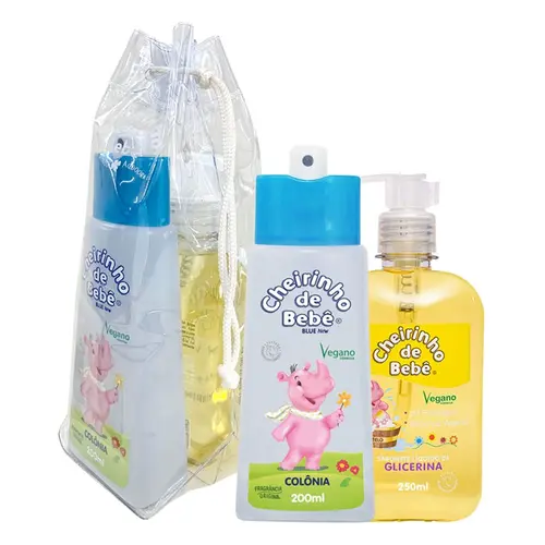 KIT CHEIRINHO BLUE BEBE SABONETE + COLONIA 200ML