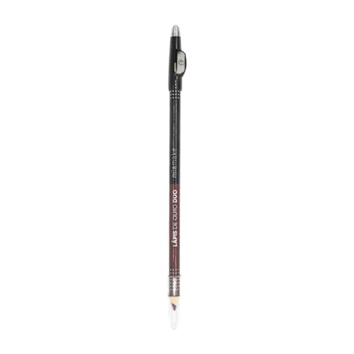 LAPIS PRETO + MARROM PARA OLHOS E SOBRANCELHA COM APONTADOR