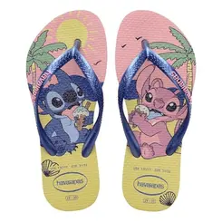 CHINELO HAVAIANAS KIDS SLIM DISNEY STITCH TAMANHO 35/36