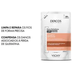 SHAMPOO DERCOS REFIL KERA SOLUTIONS - CABELOS DANIFICADOS 200ML